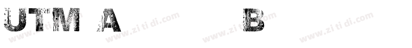 UTM Arial Black字体转换